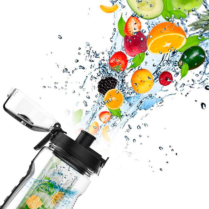 FruitBottle, butelka na wodę z zaparzaczem na owoce, zioła lub herbatę (1000 ml) - Image 9