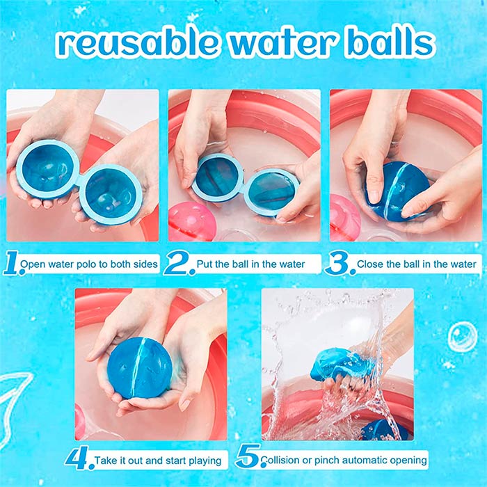 FunBallons, balony na wodę wielokrotnego użytku (6 sztuk) - Image 6