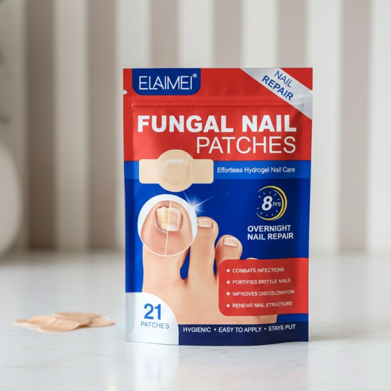 FungalPatches, regeneracyjne plastry do pielęgnacji uszkodzonych paznokci (21 szt.) - Image 3