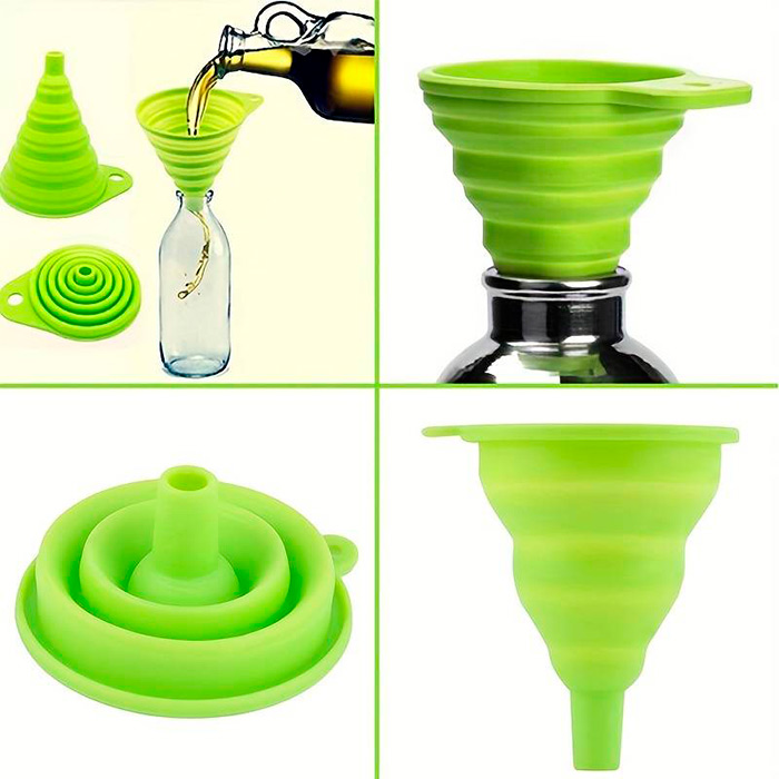 Funnel, składany silikonowy lejek do rozlewania płynów i innych produktów spożywczych - Image 3