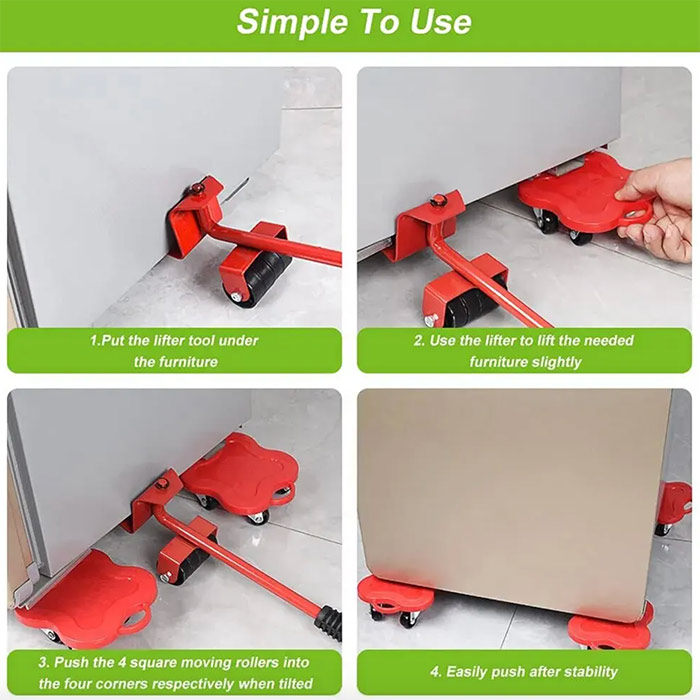 FurnitureMover, 15-elementowy zestaw do przenoszenia mebli - Image 5