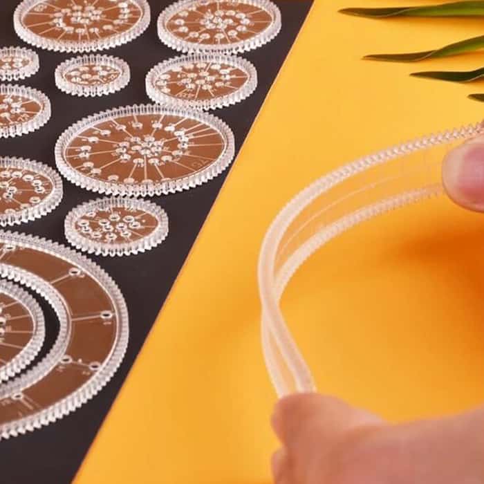 GeoArtKit, 27-częściowy zestaw rysunków z geometrycznymi spirografami - Image 5