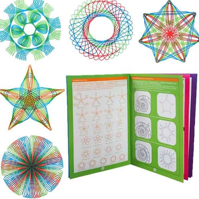 GeoArtKit, 27-częściowy zestaw rysunków z geometrycznymi spirografami - Image 7