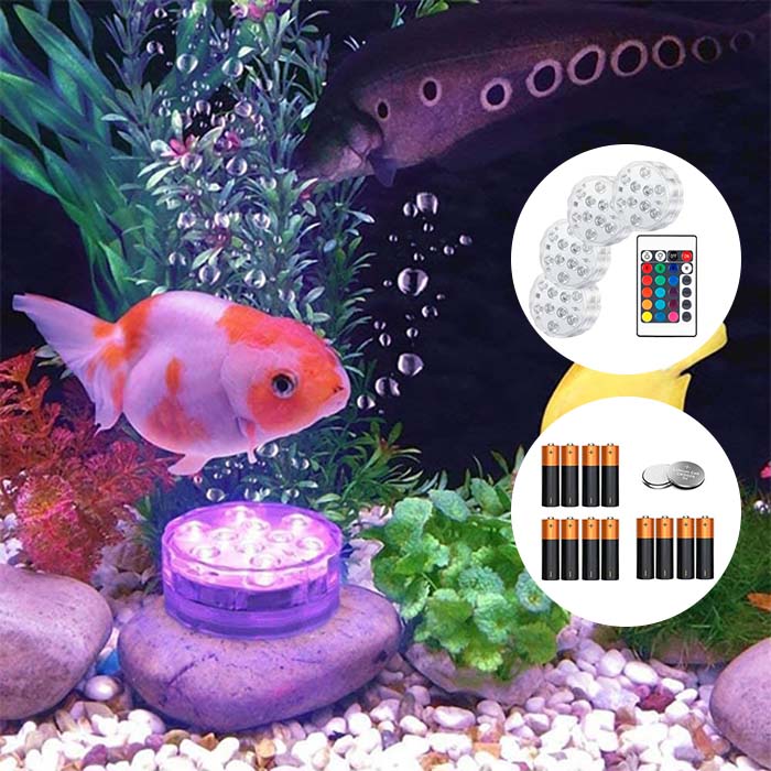 GlowBundle, 4 wodoodporne światła LED + zestaw baterii - Image 5