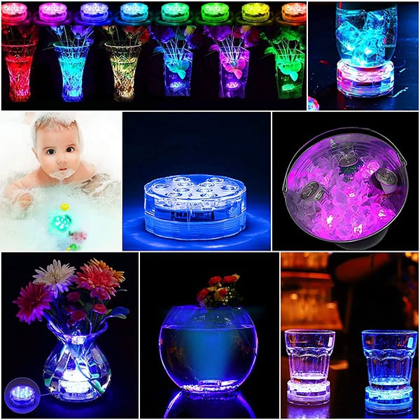 GlowWaterLights, 4 wodoodporne lampki LED z pilotem - Image 2