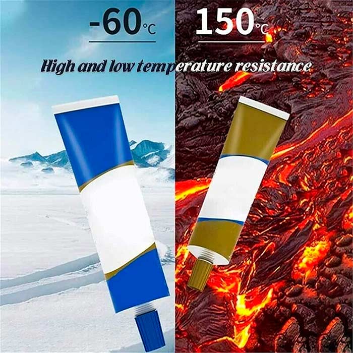 Trwała mieszanka wysycha w 6 minut, wytrzymuje temperaturę do 150°C i zapewnia doskonałą wytrzymałość!