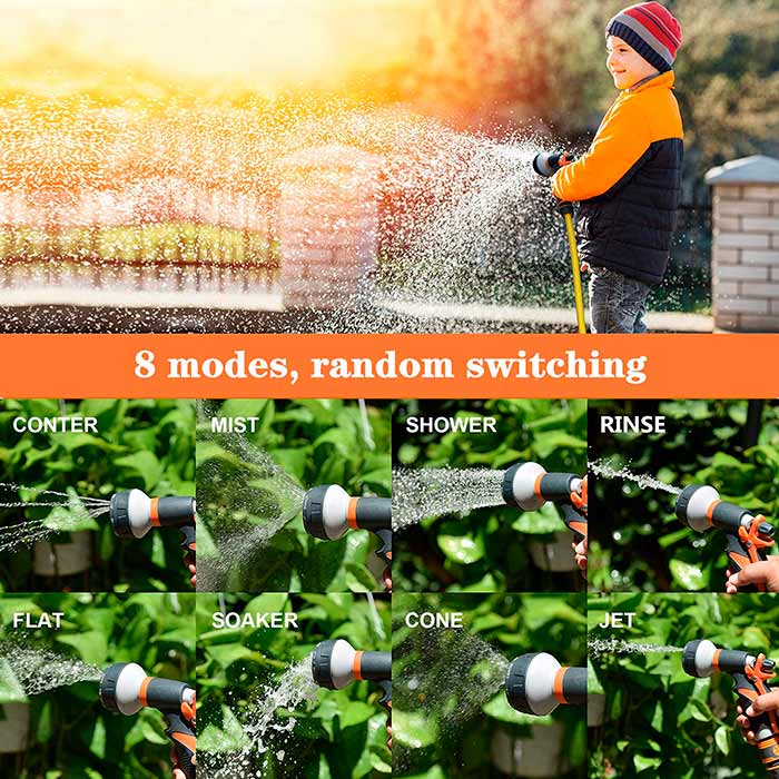 HoseSpray, zestaw z dyszą do węża ogrodowego, złączką do węża i pistoletem do podlewania - Image 3