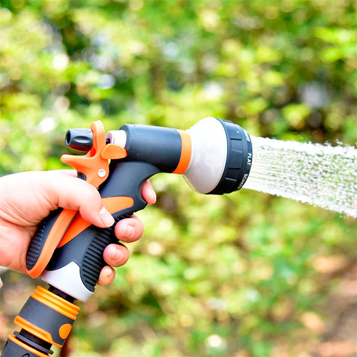 HoseSpray, zestaw z dyszą do węża ogrodowego, złączką do węża i pistoletem do podlewania - Image 7