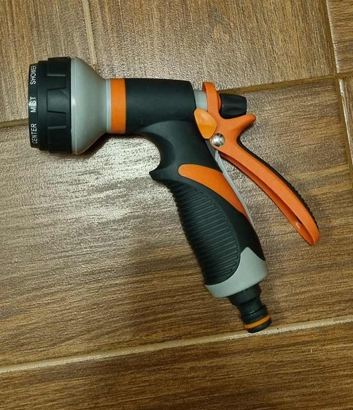 HoseSpray, zestaw z dyszą do węża ogrodowego, złączką do węża i pistoletem do podlewania - Image 10