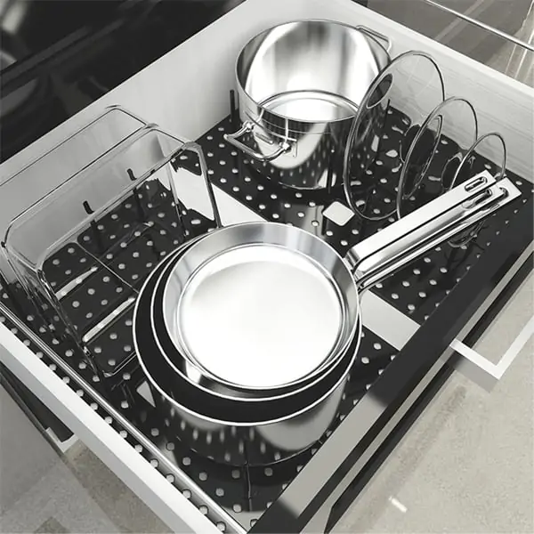 KitchenOrganizator, praktyczny uchwyt na przybory kuchenne i pokrywki - Image 3
