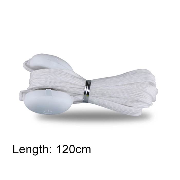 LedLaces, świecące sznurówki - białe z kolorowymi światłami ledowymi - Image 8