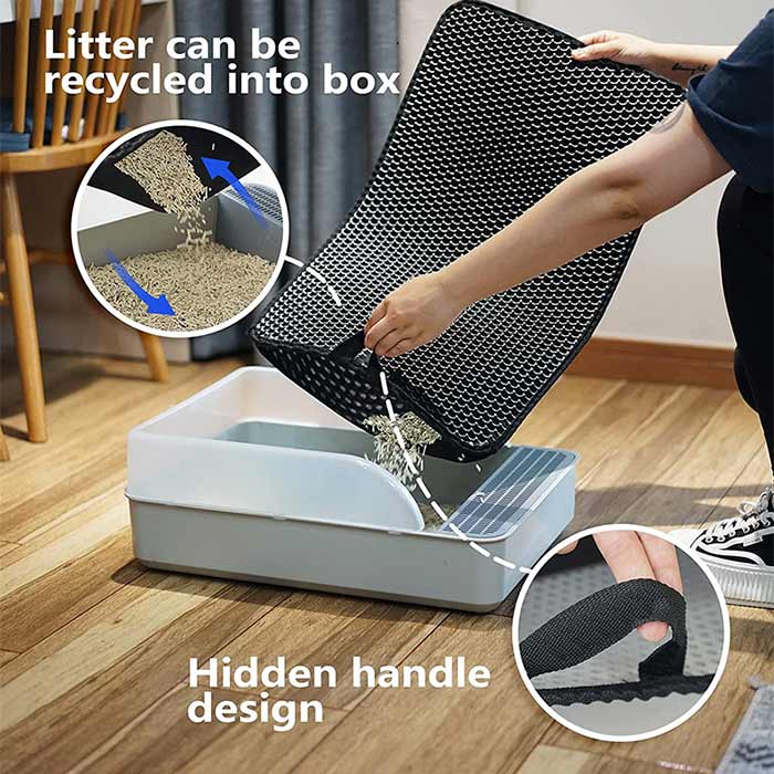 LitterMat, mata pod żwirek dla kota, która wyłapuje piasek - Image 8