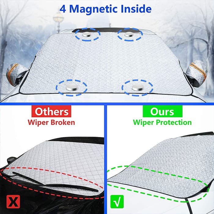 MagneticCarCover, pokrowiec ochronny z magnesami na przednią szybę - Image 2