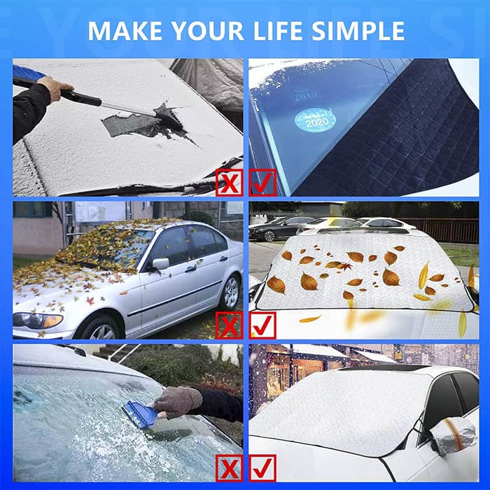 MagneticCarCover, pokrowiec ochronny z magnesami na przednią szybę - Image 3