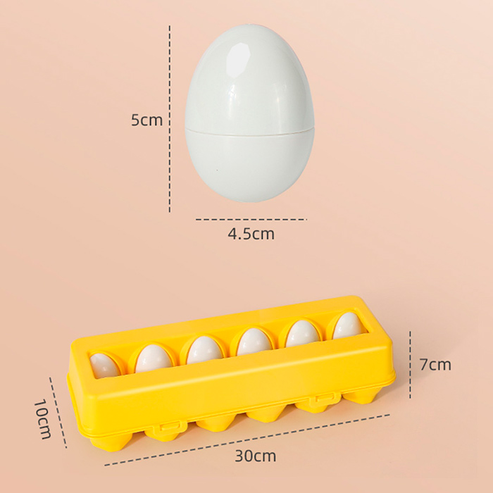 MatchingEggs, zabawka dydaktyczna - zestaw z pudełkiem i 12 jajkami - Image 2