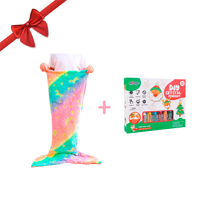 MermaidArtCraft – koc dla dziewczynki + zestaw ozdób świątecznych - Image 2