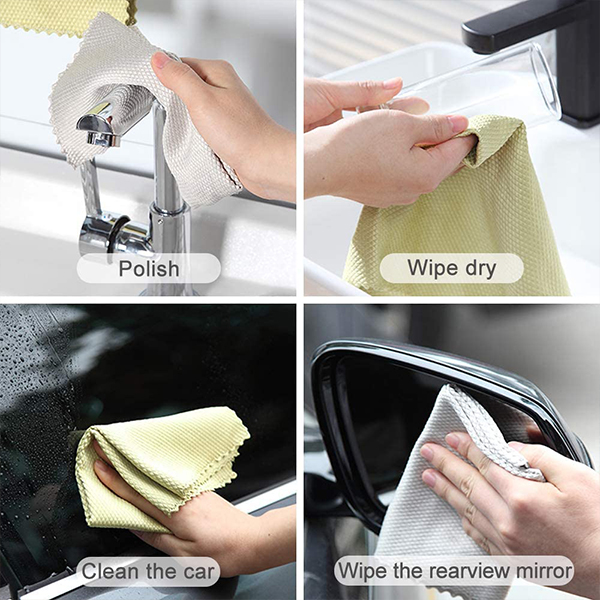 Microfiber Cloth, uniwersalna ściereczka do czyszczenia z mikrofibry (4 szt.) - Image 6
