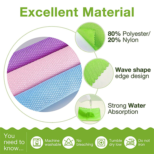 Microfiber Cloth, uniwersalna ściereczka do czyszczenia z mikrofibry (4 szt.) - Image 8