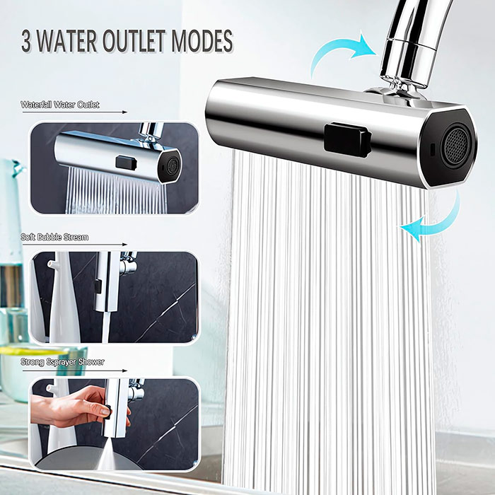 ModernFaucet, przedłużacz kranu z 3 wylotami wody - Image 4