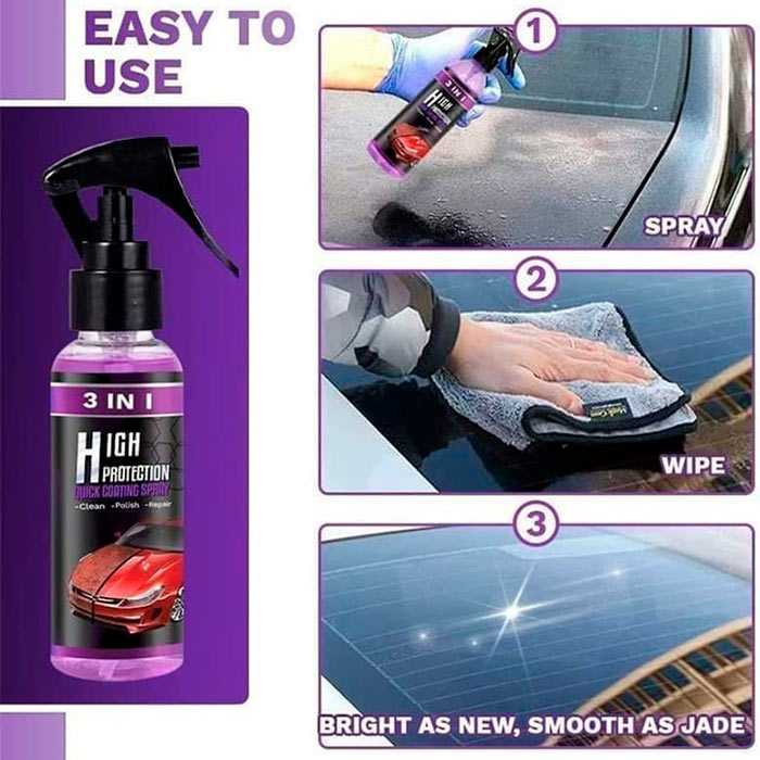 Spray do samochodu ułatwia jego mycie bez użycia wody