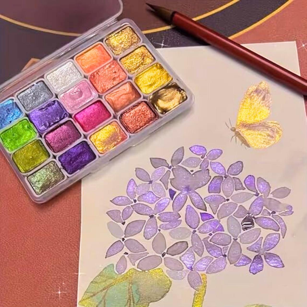 Metaliczny połysk tych kolorów sprawia, że są idealne do akcentów, ilustracji, dekoracji i tworzenia efektów.