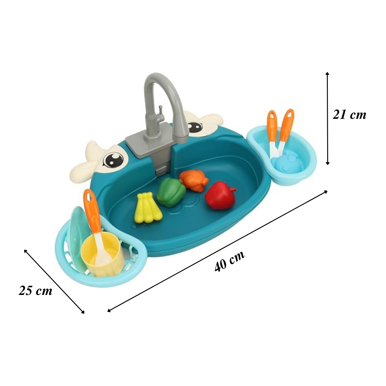 PlaySink, dziecięcy zestaw kuchenny z umywalką - Image 2
