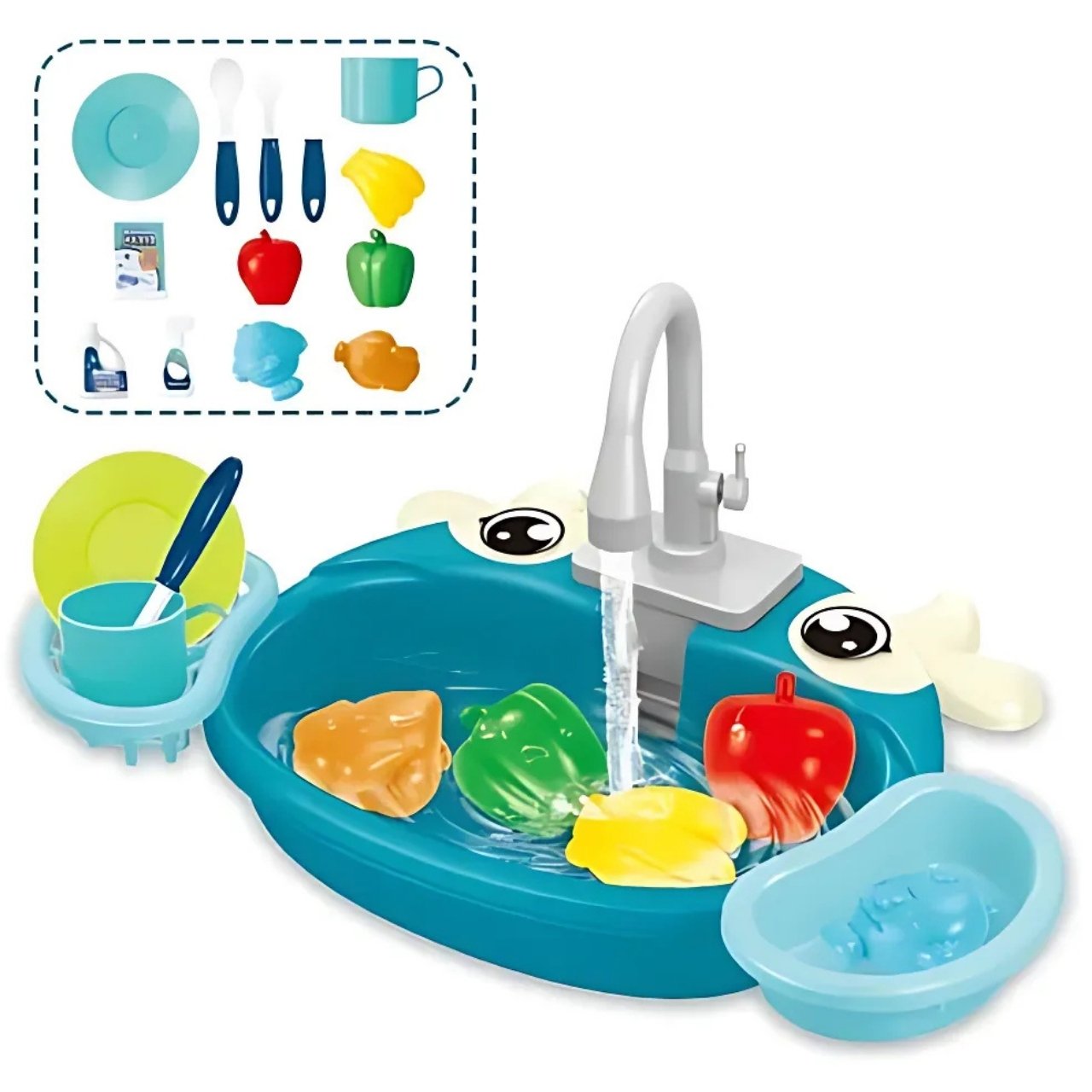 PlaySink, dziecięcy zestaw kuchenny z umywalką - Image 3