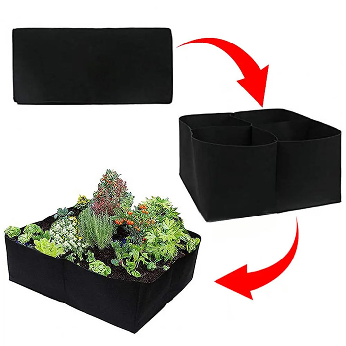 Pocket4Garden, przenośne grządki ogrodowe z 4 oddzielnymi przegrodami - Image 4
