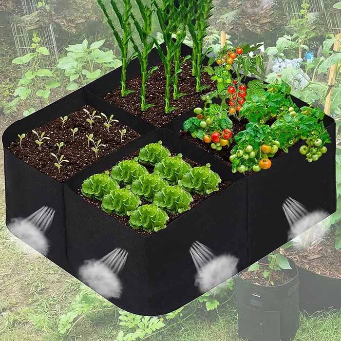 Pocket4Garden, przenośne grządki ogrodowe z 4 oddzielnymi przegrodami - Image 5