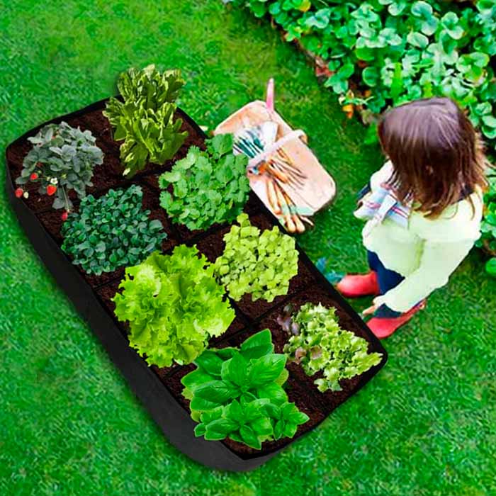 RaisedGarden, przenośne grządki ogrodowe z 8 oddzielnymi przegrodami - Image 5