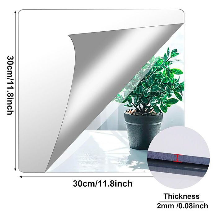 ReflectMirror, naklejki ścienne z efektem lustra (4 sztuki) - Image 2