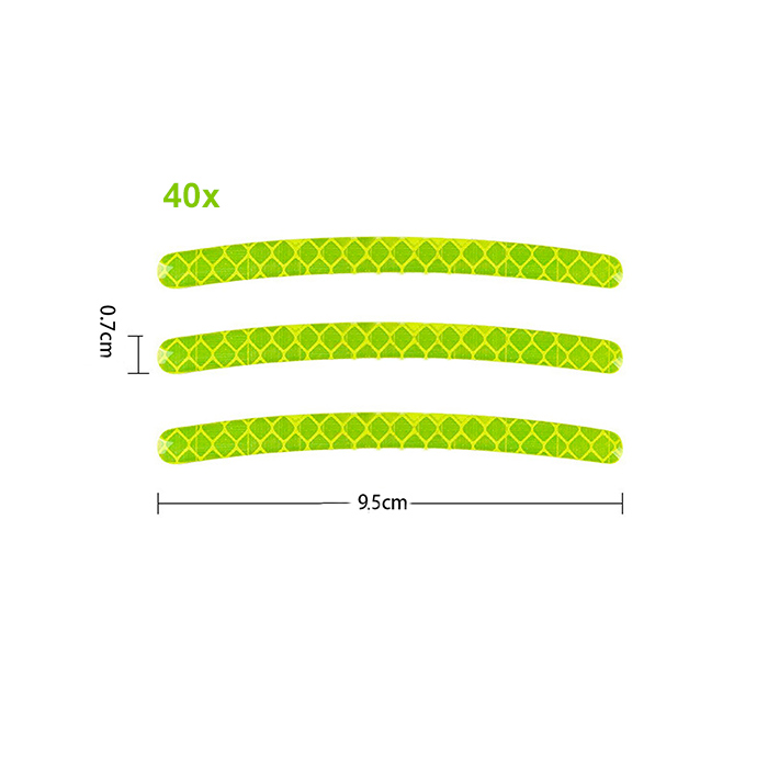 ReflectiveStripes, samoprzylepne naklejki odblaskowe na felgi (40 sztuk) - Image 2
