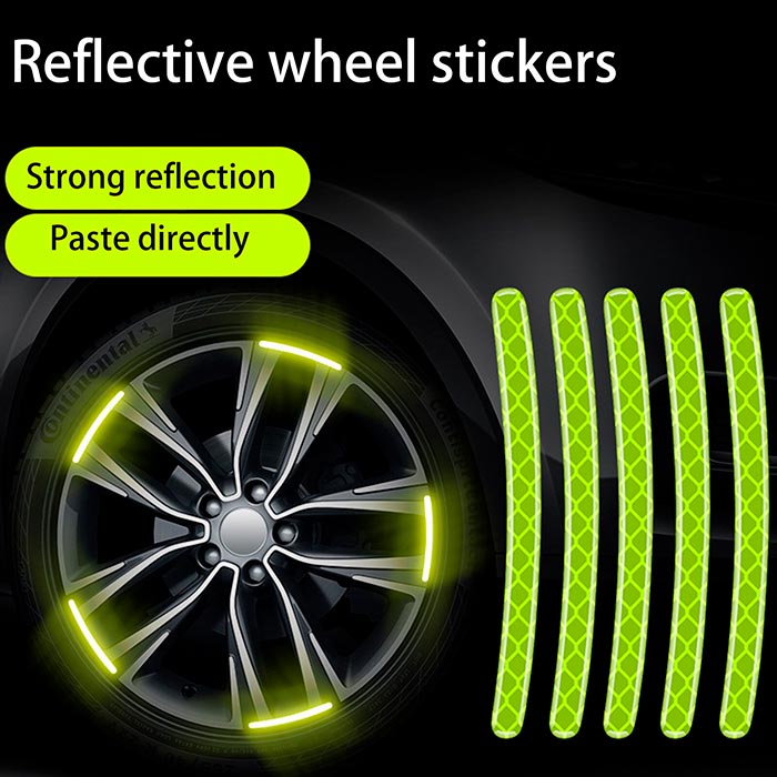 ReflectiveStripes, samoprzylepne naklejki odblaskowe na felgi (40 sztuk) - Image 3