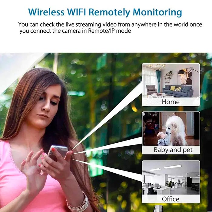 RemoteCam, mini kamera bezpieczeństwa WiFi - Image 9