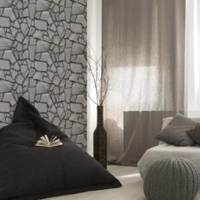 RocksWall, trójwymiarowe naklejki ścienne z efektem kamienia (10 sztuk) - Image 3