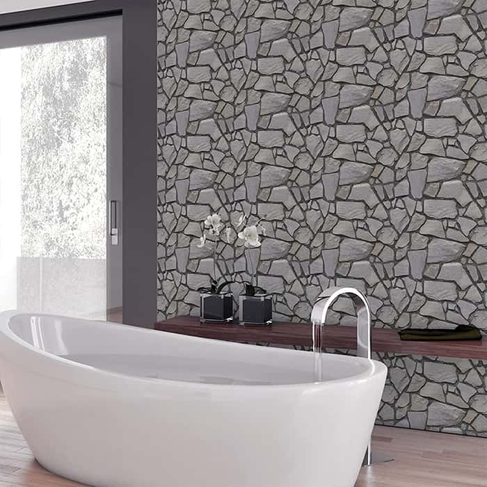 RocksWall, trójwymiarowe naklejki ścienne z efektem kamienia (10 sztuk) - Image 5