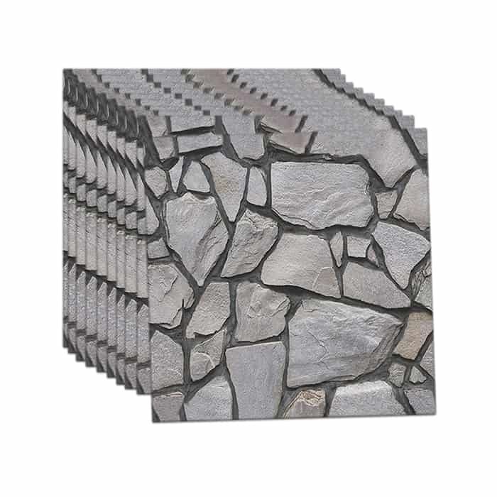 RocksWall, trójwymiarowe naklejki ścienne z efektem kamienia (10 sztuk) - Image 7