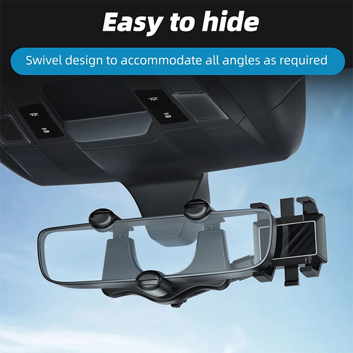 RotatableCarHolder, 360-stopniowy uchwyt na telefon, który można zamontować na lusterku wstecznym - Image 10
