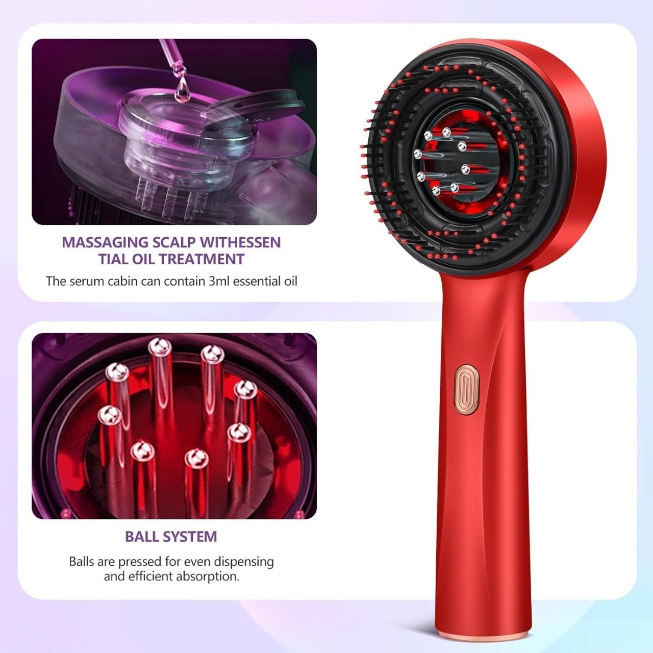 Scalpyx, szczotka do masażu LED stymulująca wzrost włosów - Image 5