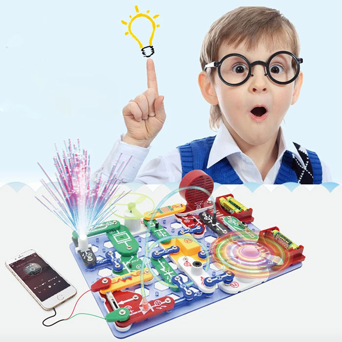 Edukacyjna zabawka, która uczy dzieci podstaw fizyki i elektryczności.