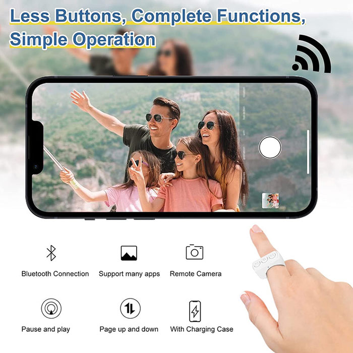 ScrollControl, zdalne sterowanie Bluetooth z wygodnym etui ładującym - Image 3