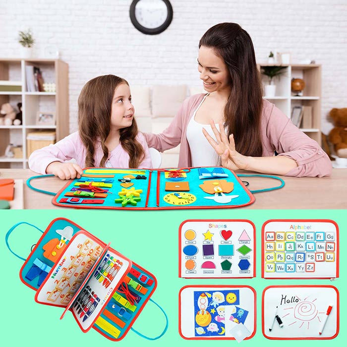 SensoryBook, zabawka dydaktyczna z 7 różnymi aktywnościami - Image 3