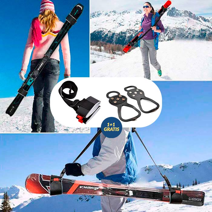 SkiBundle, pasek do przenoszenia nart + uniwersalne raki GRATIS - Image 2