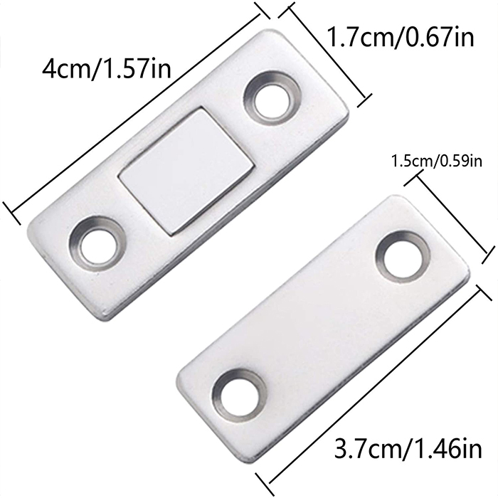 SmoothStop, magnetyczne płyty do łatwego zamykania drzwi (2 zestawy) - Image 7
