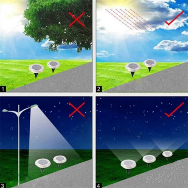 SolarGardenLights, 4 solarne lampki LED do ogrodu lub na ścieżkę - Image 5