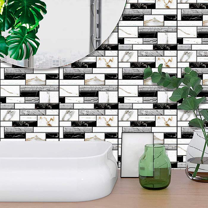 StickMarble, naklejki ścienne 3D o wyglądzie marmuru (10 szt.) - Image 8
