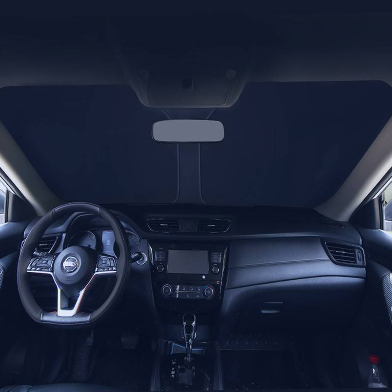 SunVisor, składana osłona przeciwsłoneczna na przednią szybę samochodu - Image 8