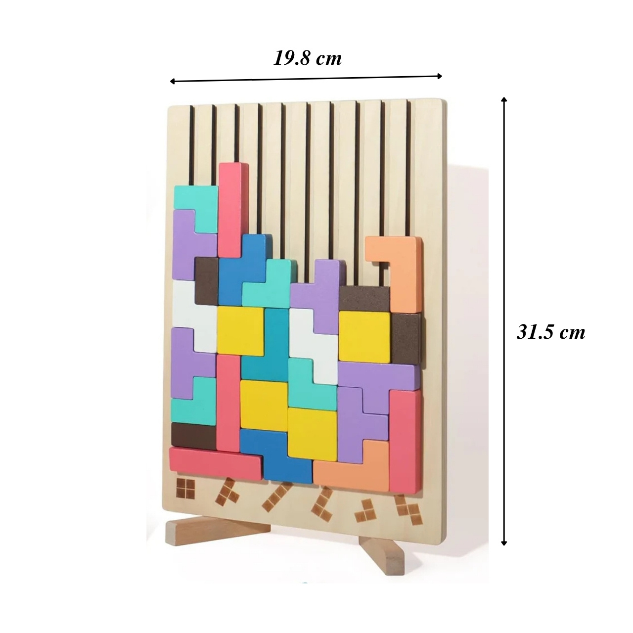 Tetris, drewniana zabawka dydaktyczna - Image 7