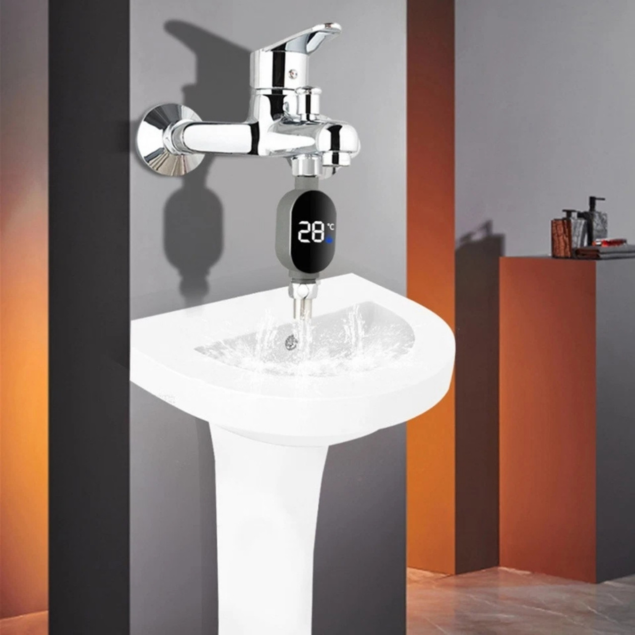 ThermFlow, inteligentny termometr prysznicowy LED - Image 3