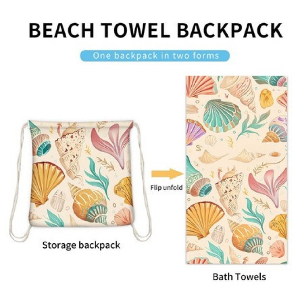 TowelBag, 2w1 ręcznik i plecak - Image 6